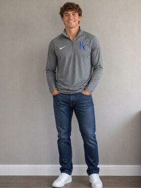 KC Nike Gray Long Sleeve Shirt